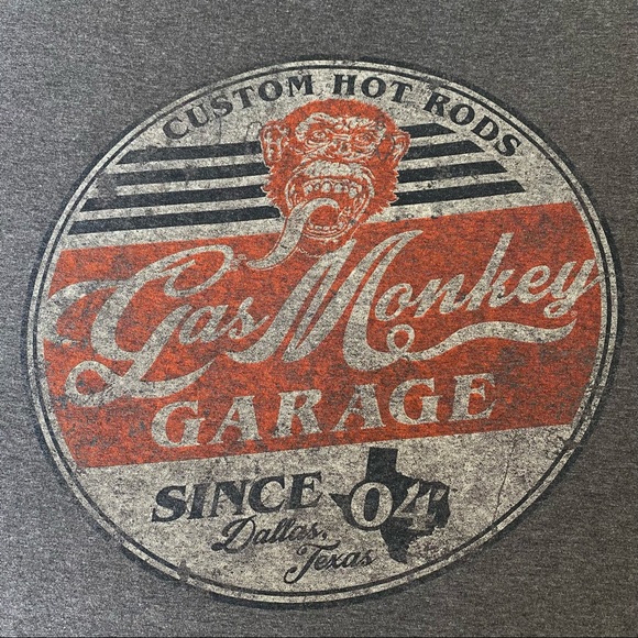 SOLD Gas Monkey Garage Men’s Gray Graphic Tee Shirt 2XL - Picture 3 of 6